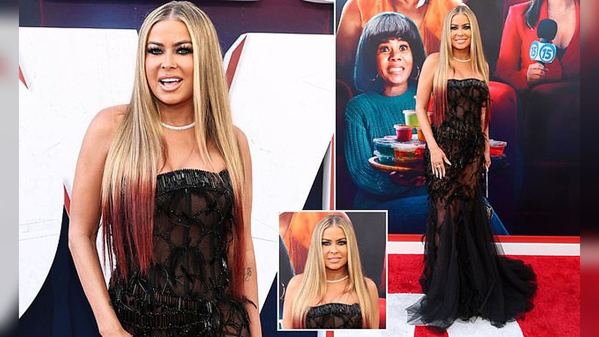 Carmen Electra Sparks Online Frenzy as She Appears in a Revealing Black Sheer Dress at Scary Movie 6 Premiere Held in Los Angeles on Wednesday Night